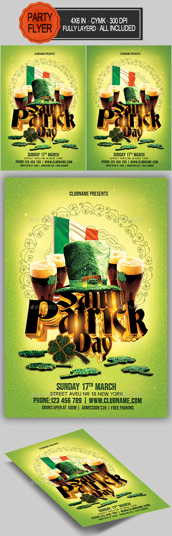 St Patrick’s Day Flyer - Holidays Events