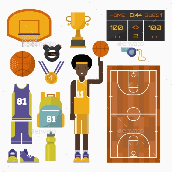 Basketball Vector Icons - Sports/Activity Conceptual