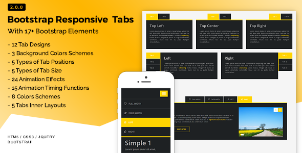 Bootstrap Responsive Tabs - CodeCanyon Item for Sale