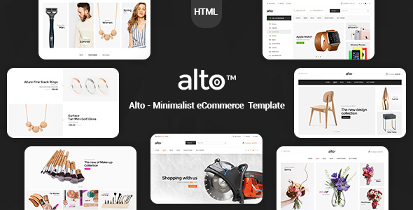 Alto - Minimal HTML Template by HasTech | ThemeForest
