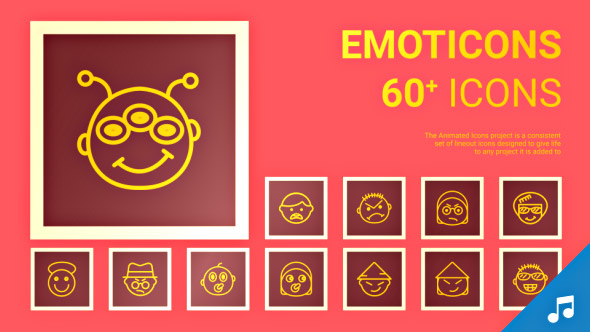 Emoticons Icons and - VideoHive 19427105
