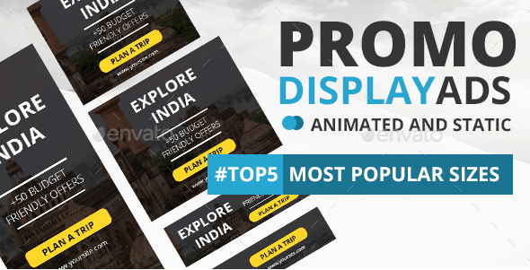 Promotion Banner Ads Template - Static and GIF Version - Banners & Ads Web Elements