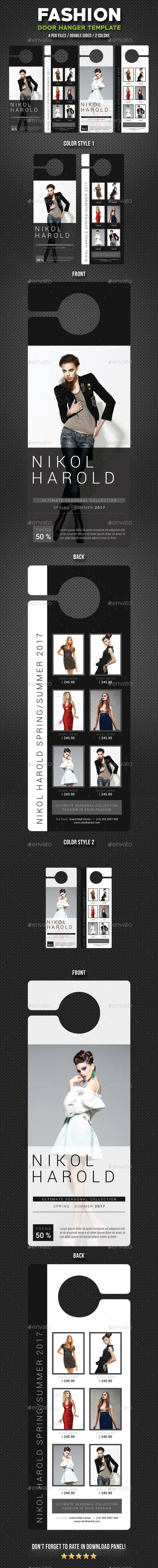 Fashion Door Hanger - Miscellaneous Print Templates