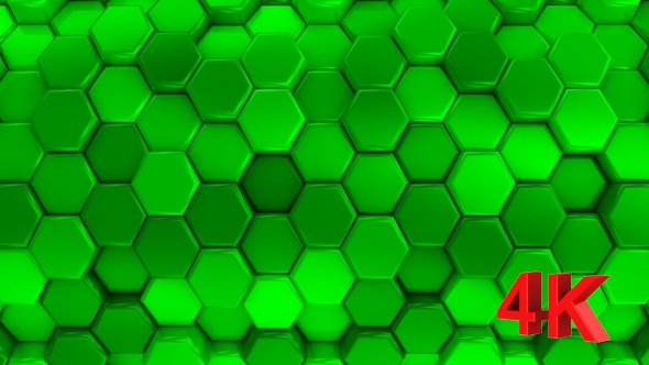 Animated Green Honeycombs alt