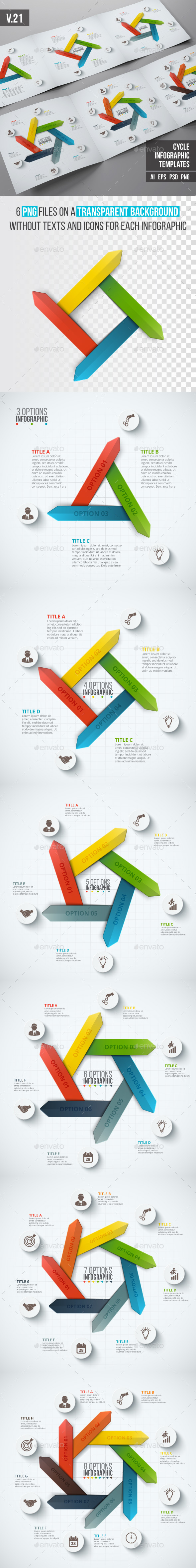 Infographics template set v.21 - Infographics