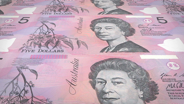 Five Australian Dollars Banknotes alt
