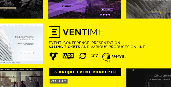 Eventime - Conference, Event, Fest, Ticket Store Theme - Events Entertainment