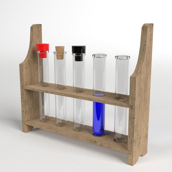 Test Tubes Rack - 3DOcean Item for Sale