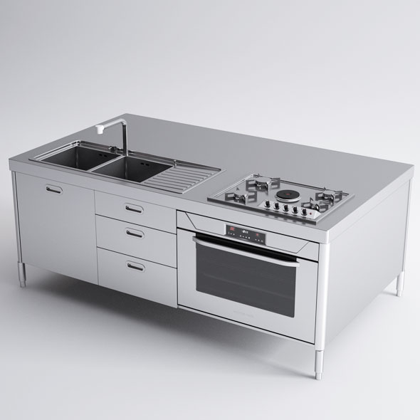 Alpes Inox Kitchen - 3Docean 19493591