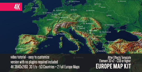 Europe Map Kit - VideoHive 19493995