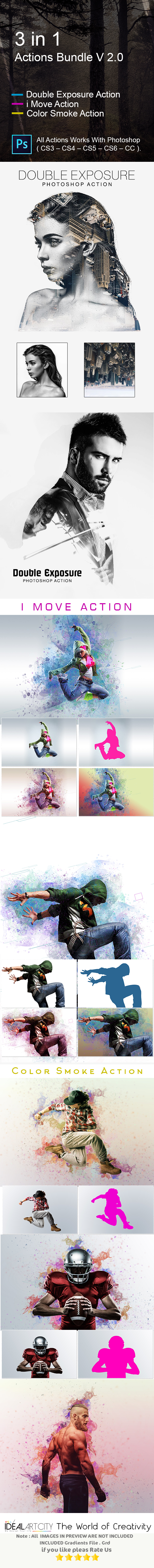3 in 1 Actions Bundle V 2.0 - Photo Effects Actions