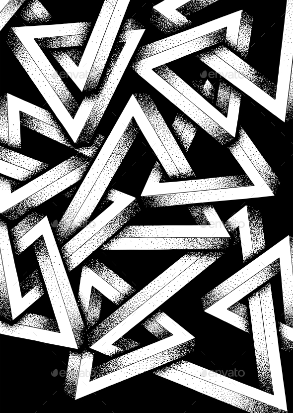 Impossible Penrose Triangles Illustration - Miscellaneous Illustrations