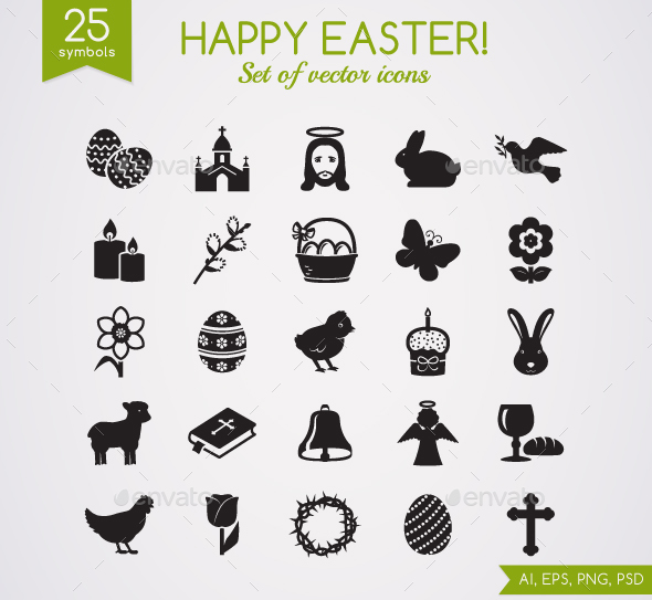 Easter Icons. - Seasonal Icons