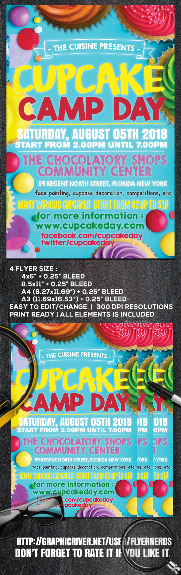 Cupcake Store Flyer - Commerce Flyers