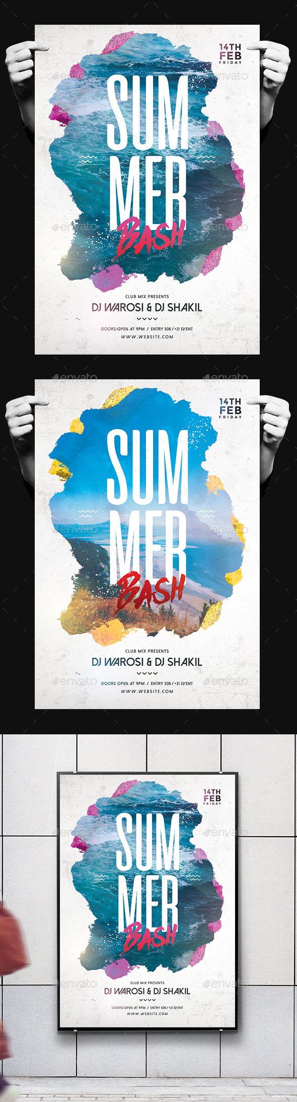Minimal Summer Party Flyer - Clubs & Parties Events