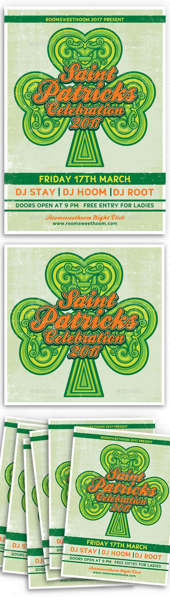 SAINT PATRICKS DAY CELEBRATION FLYER - Events Flyers