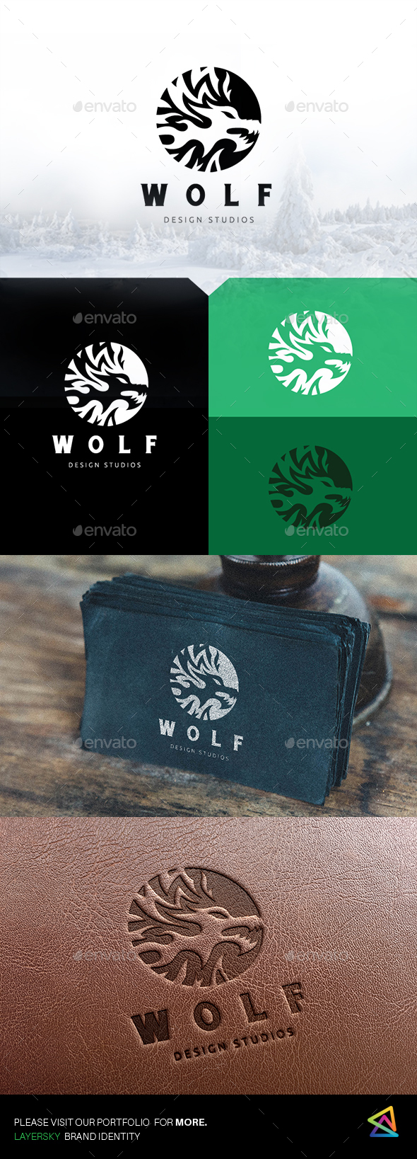 Wolf - Animals Logo Templates