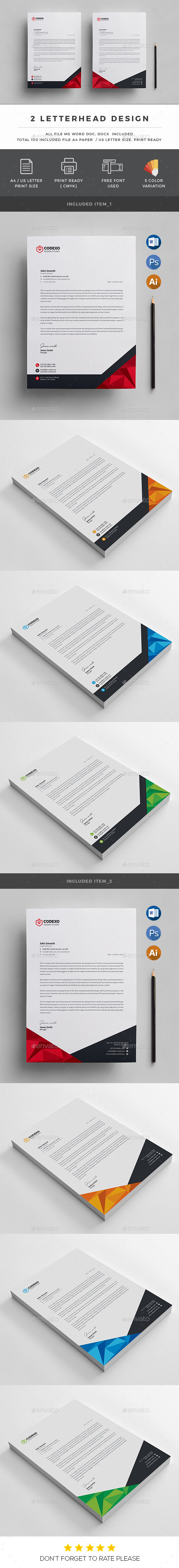 Letterhead - Stationery Print Templates
