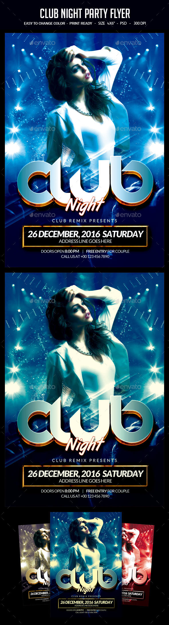 Club Night Party Flyer - Clubs & Parties Events