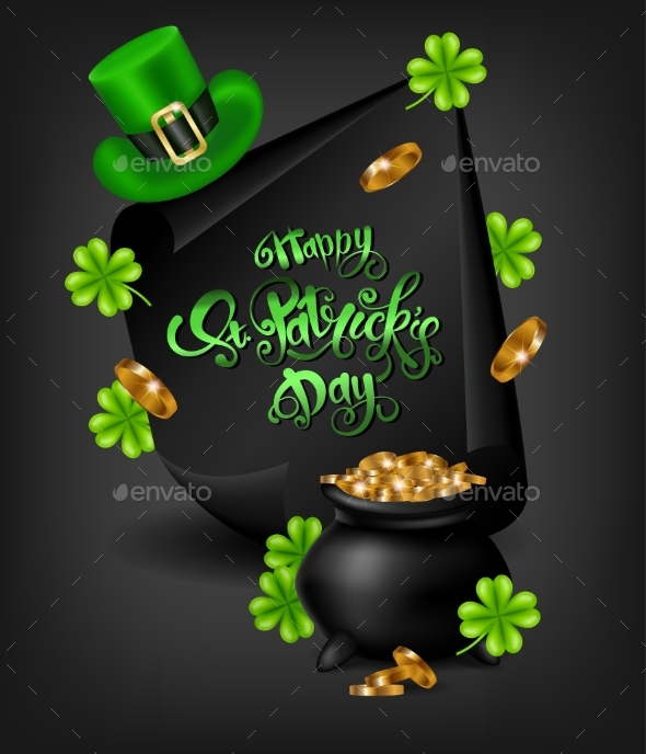 Greeting Card Design with Happy Saint Patrick's Day - Miscellaneous Seasons/Holidays
