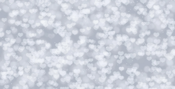 Hearts Bokeh Animation Background