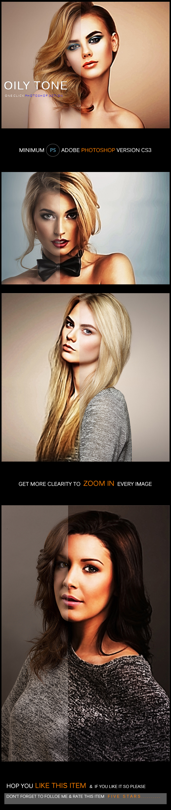 Oily Tone - Photo Effects Actions
