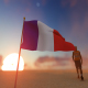 France Flag and Man Walking - VideoHive Item for Sale