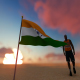 India Flag and Walking Man - VideoHive Item for Sale