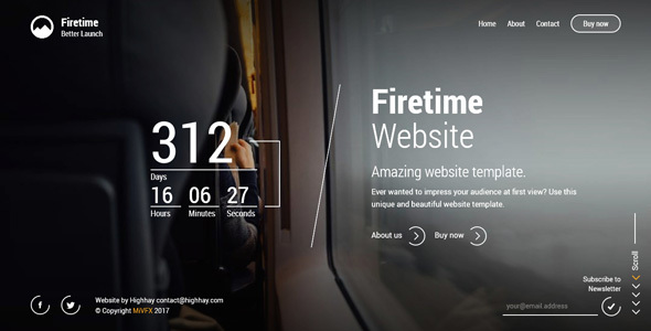 Incredible Firetime - A Freshly New creative template for Coming soon page