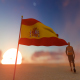 Spain Flag and Walking Man - VideoHive Item for Sale