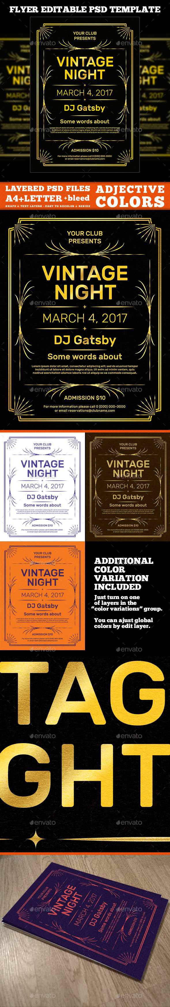 Vintage Flyer Template - Events Flyers