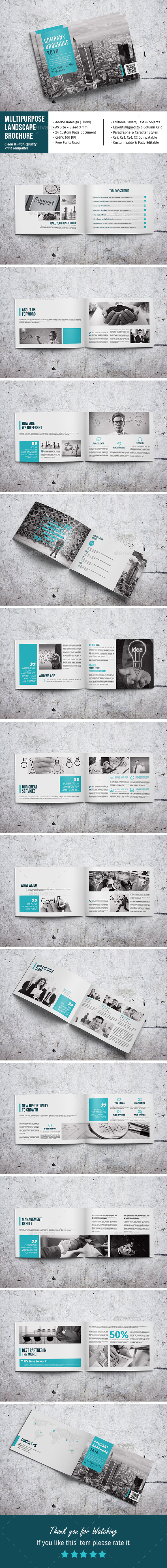 Multipurpose Landscape Brochure - Corporate Brochures