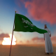 Saudi Arabia Flag and Walking Man - VideoHive Item for Sale