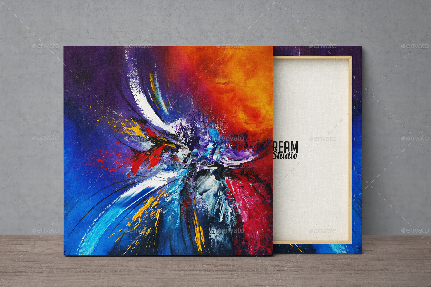 Square Canvas Mock-Up by MassDream | GraphicRiver