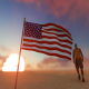 USA Flag and Walking Man - VideoHive Item for Sale