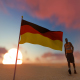 Germany Flag and Walking Man - VideoHive Item for Sale