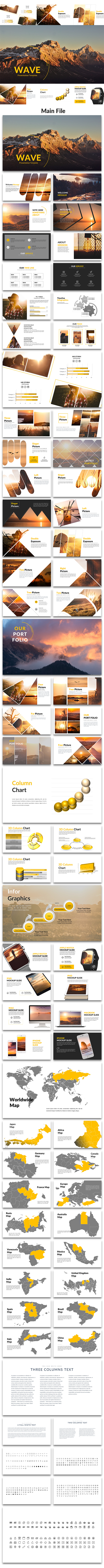 Wave - Creative PowerPoint Template - Creative PowerPoint Templates