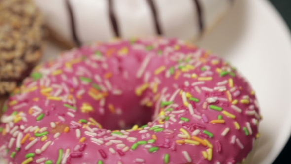 Donut with Colorful Sprinkles