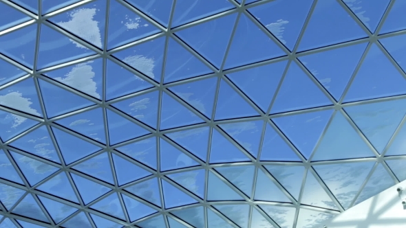Glass Roof of a Modern Building