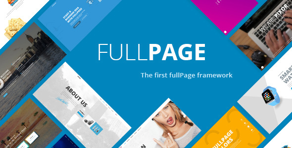 FullPage -Fullscreen One - ThemeForest 19399614