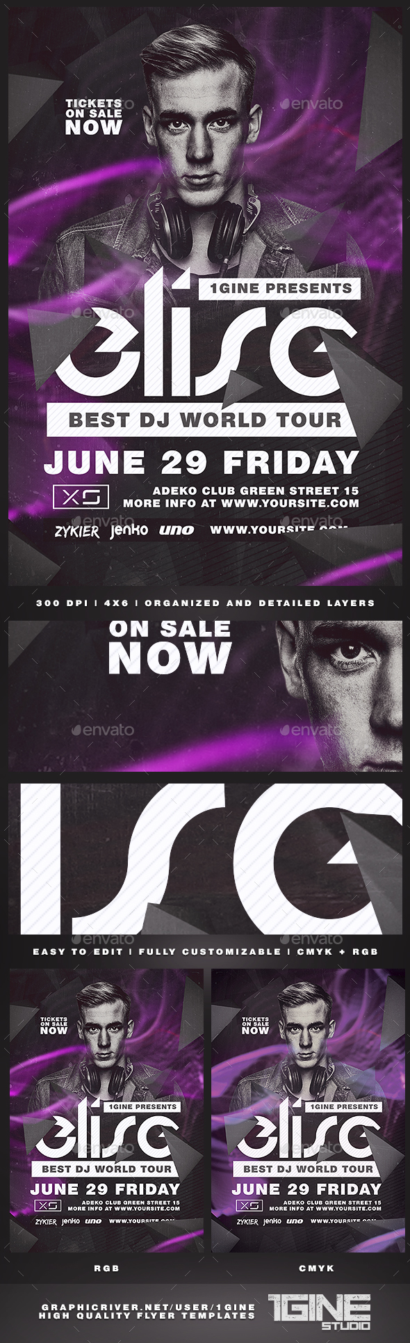 Club DJ Flyer Template - Clubs & Parties Events