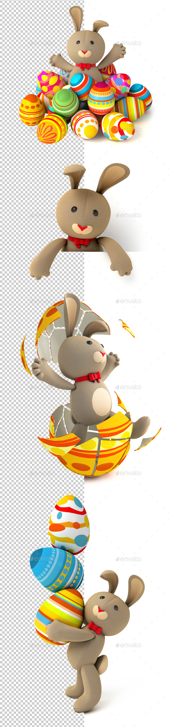 Easter Bunny - Characters 3D Renders