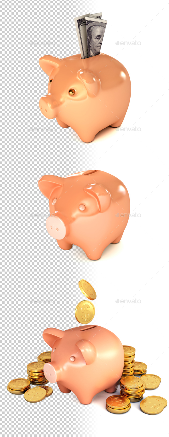 Piggy Bank - Business Illustrations