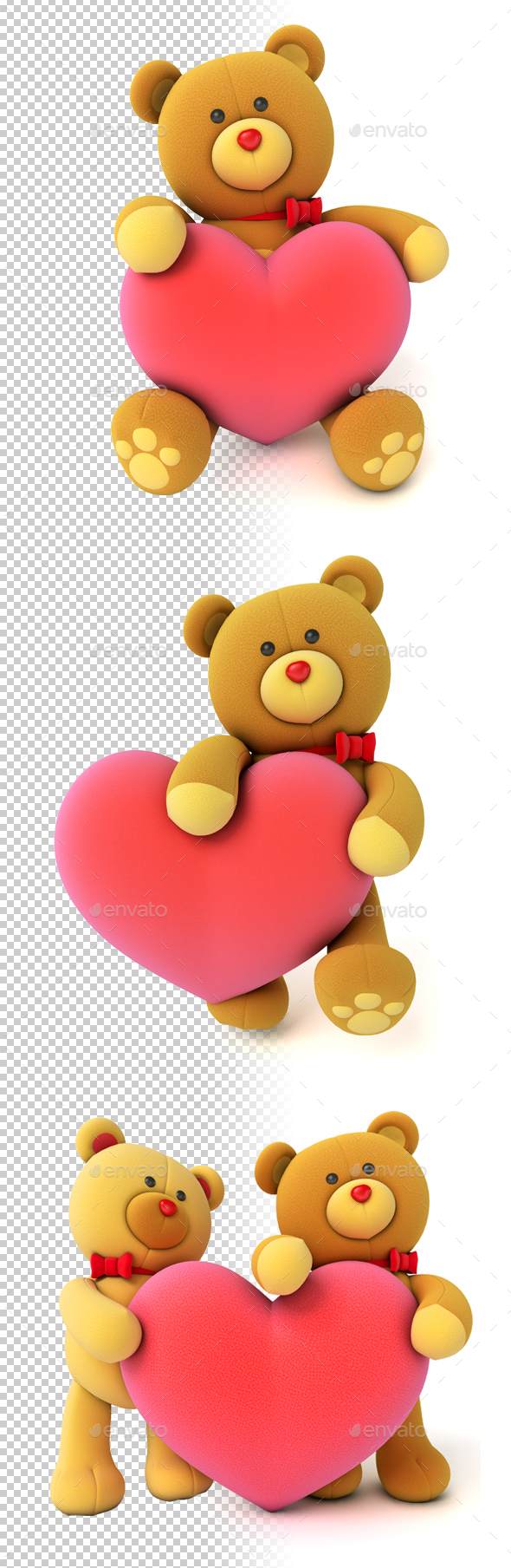 Teddy Bear - Characters 3D Renders