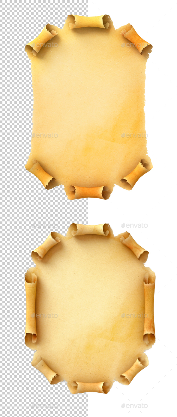 Old Paper Scroll - Objects 3D Renders