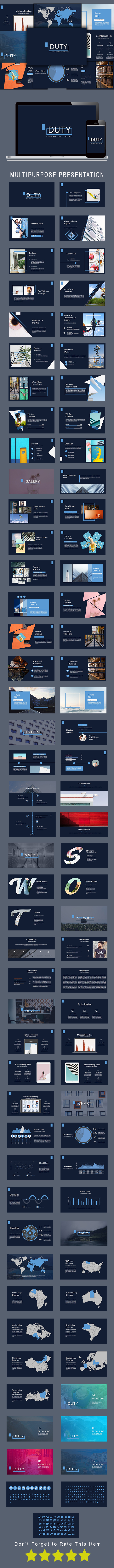 Duty Multipurpose Keynote Template - Keynote Templates Presentation Templates