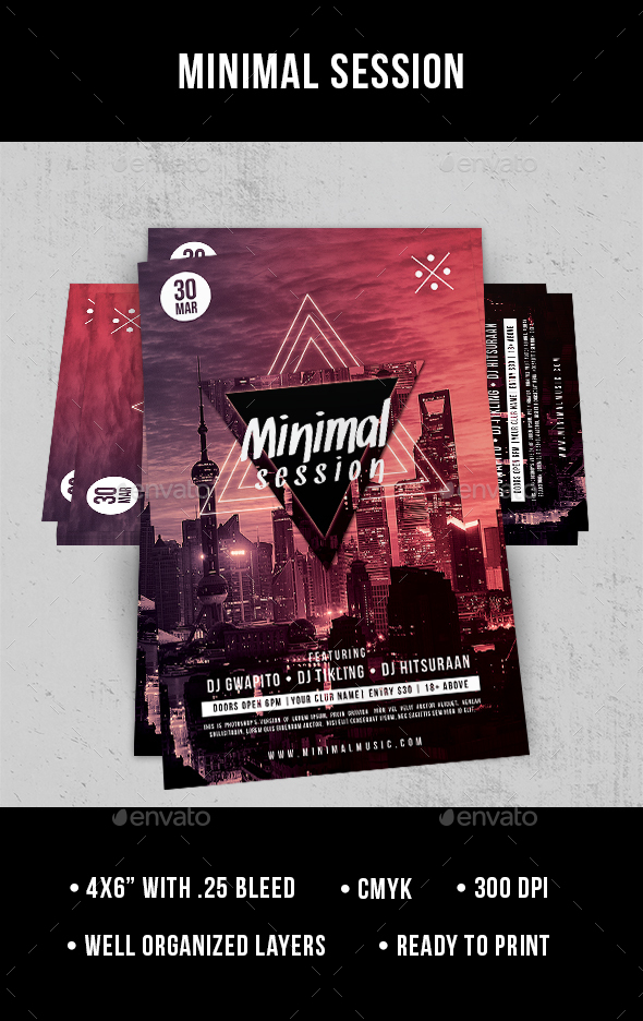 Minimal Session - Flyer - Clubs & Parties Events