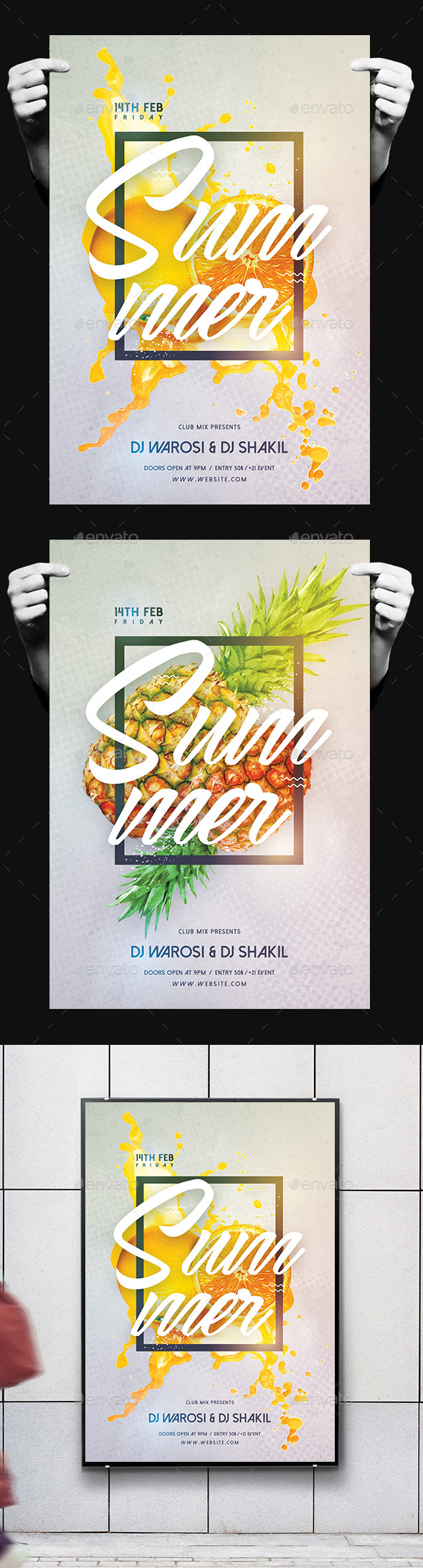 Summer Flyer - Clubs & Parties Events