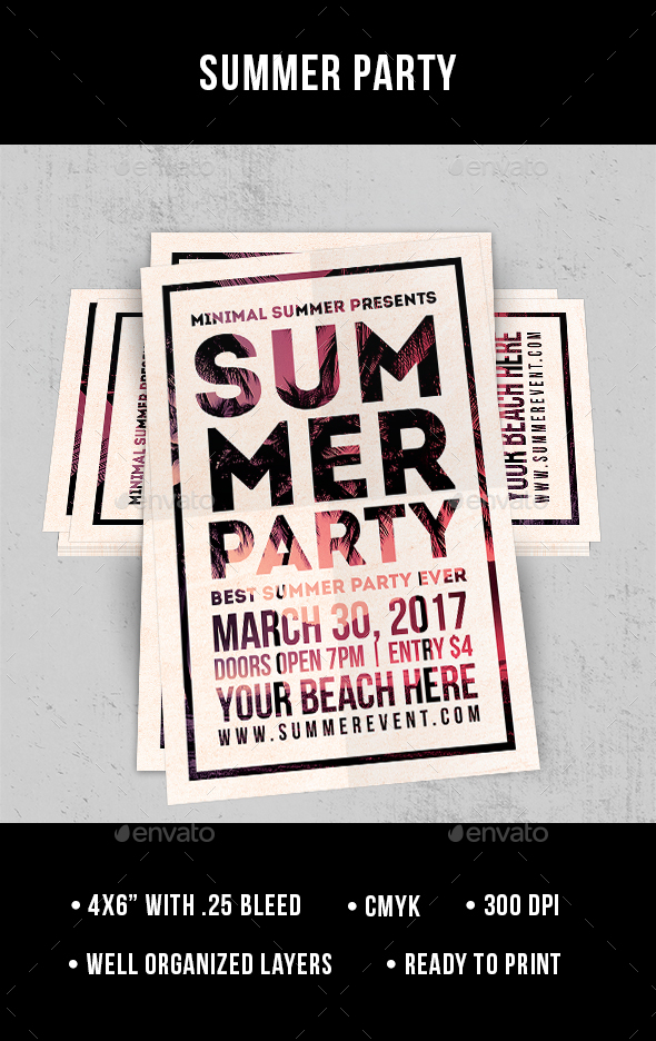 Summer Party - Flyer - Clubs & Parties Events