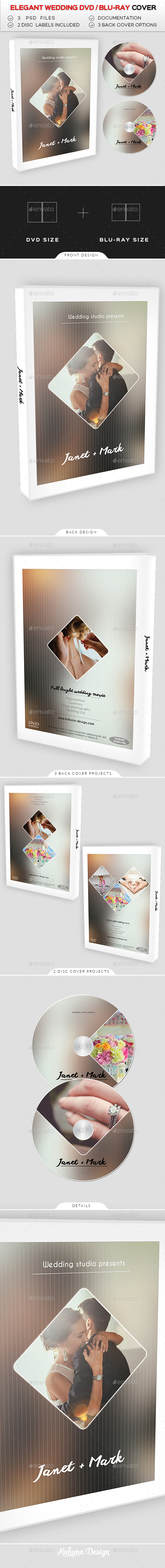 Wedding DVD / Blu Ray Cover 09 - CD & DVD Artwork Print Templates